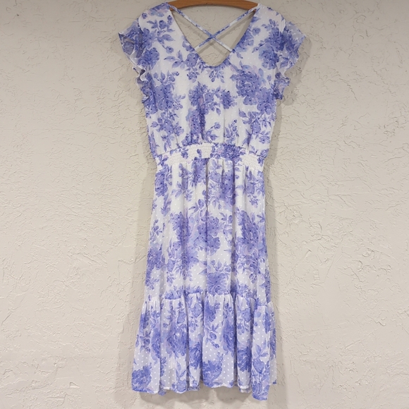 Floral Print Women's Dress - Picture 3 of 16